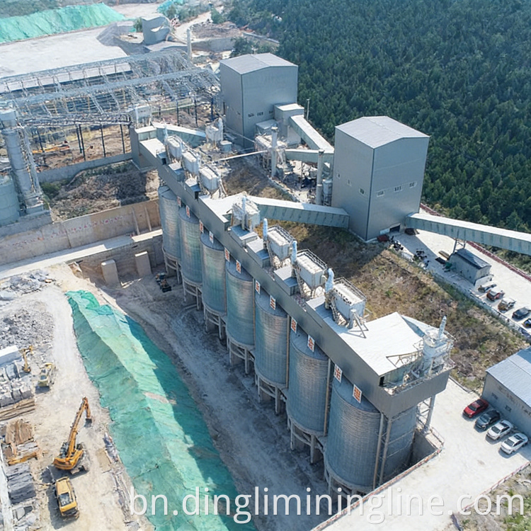Limestone aggregate production line
